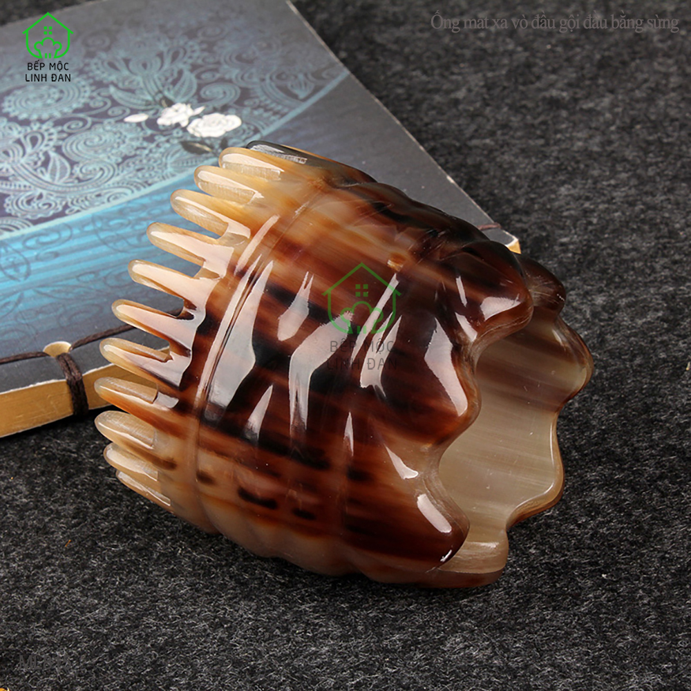 Ống Mát Xa Vò Đầu Gội Đầu Bằng Sừng - Thư Giãn Giúp Lưu Thông Máu [ML815]