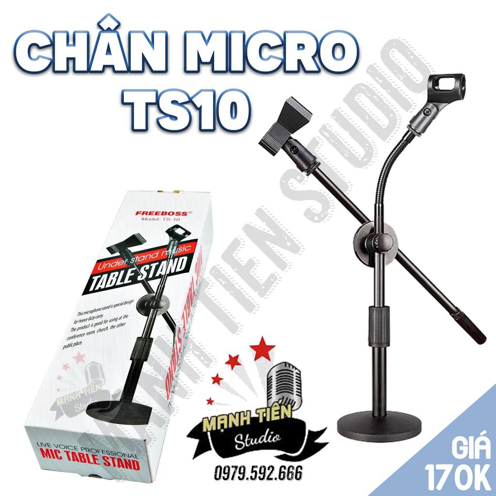 [HÌNH THẬT] Chân Đế Micro Chuyên Nghiệp TS10 chân sắt chắc chắn hàng chất lượng