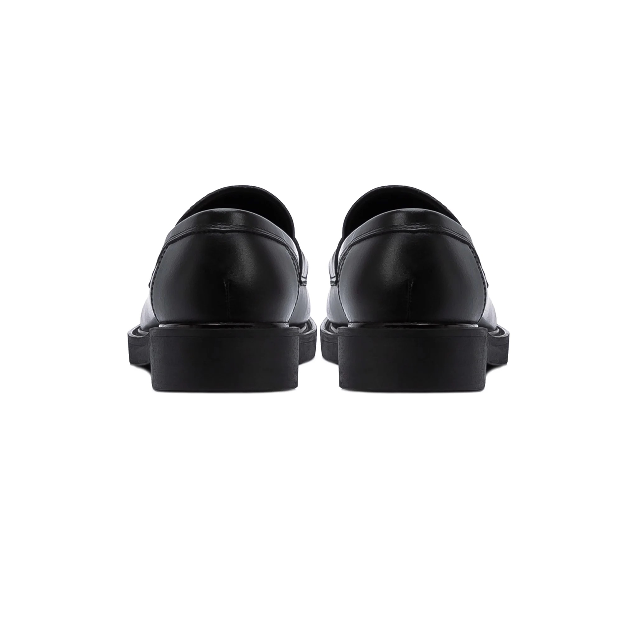 Giày Nam Loafer Penny Black Thời Trang Cao Cấp Tăng Chiều Cao 4cm