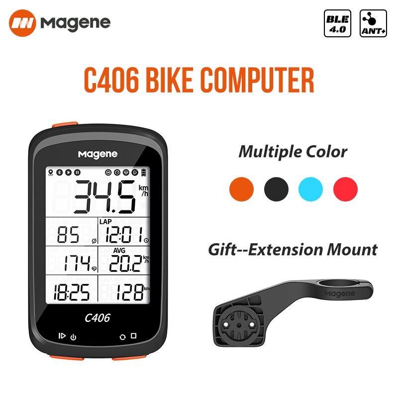 Đồng Hồ Xe Đạp MAGENE C406 ( Bản Full) Kèm Pad Đồng Hồ Thông Minh Không Dây Kết Nối GPS Bluetooth (ANT + Strava)