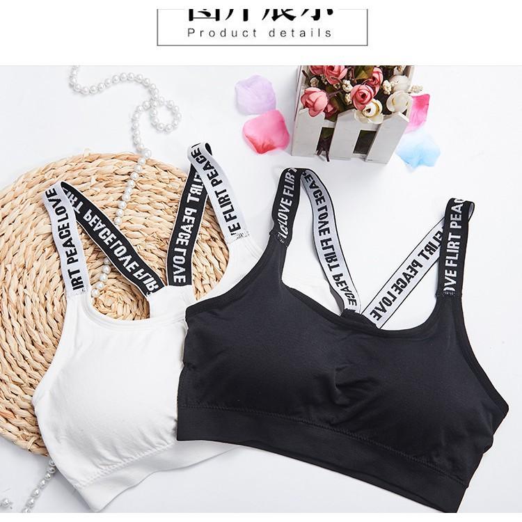Áo Bra Thể Thao Dây Chữ Chất Coton Mềm Đẹp