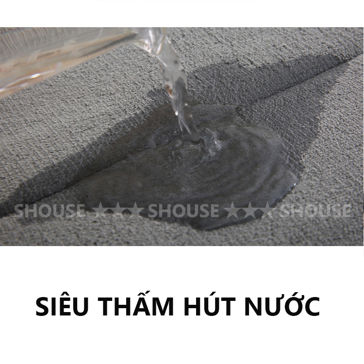 Hình ảnh Thảm Lau Chân Chùi Chân Nhà Tắm KR02 chống trượt 3d nhà bếp welcome cao cấp giá rẻ khách sạn đế cao su hút nước