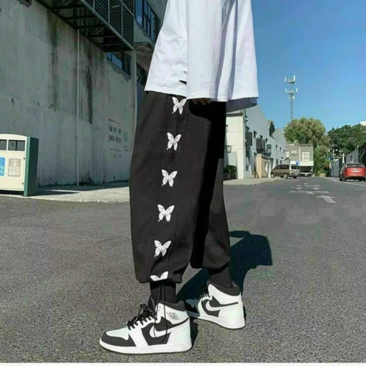 Quần Ống Rộng Nam Nữ dây rút ống chân phong cách unisex vải thun nỉ êm mịn cực đẹp (insocbuom)