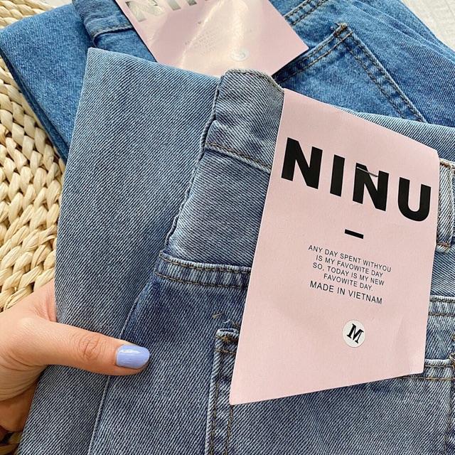 QUẦN JEANS SUÔNG MỀM ỐNG RỘNG LƯNG CAO