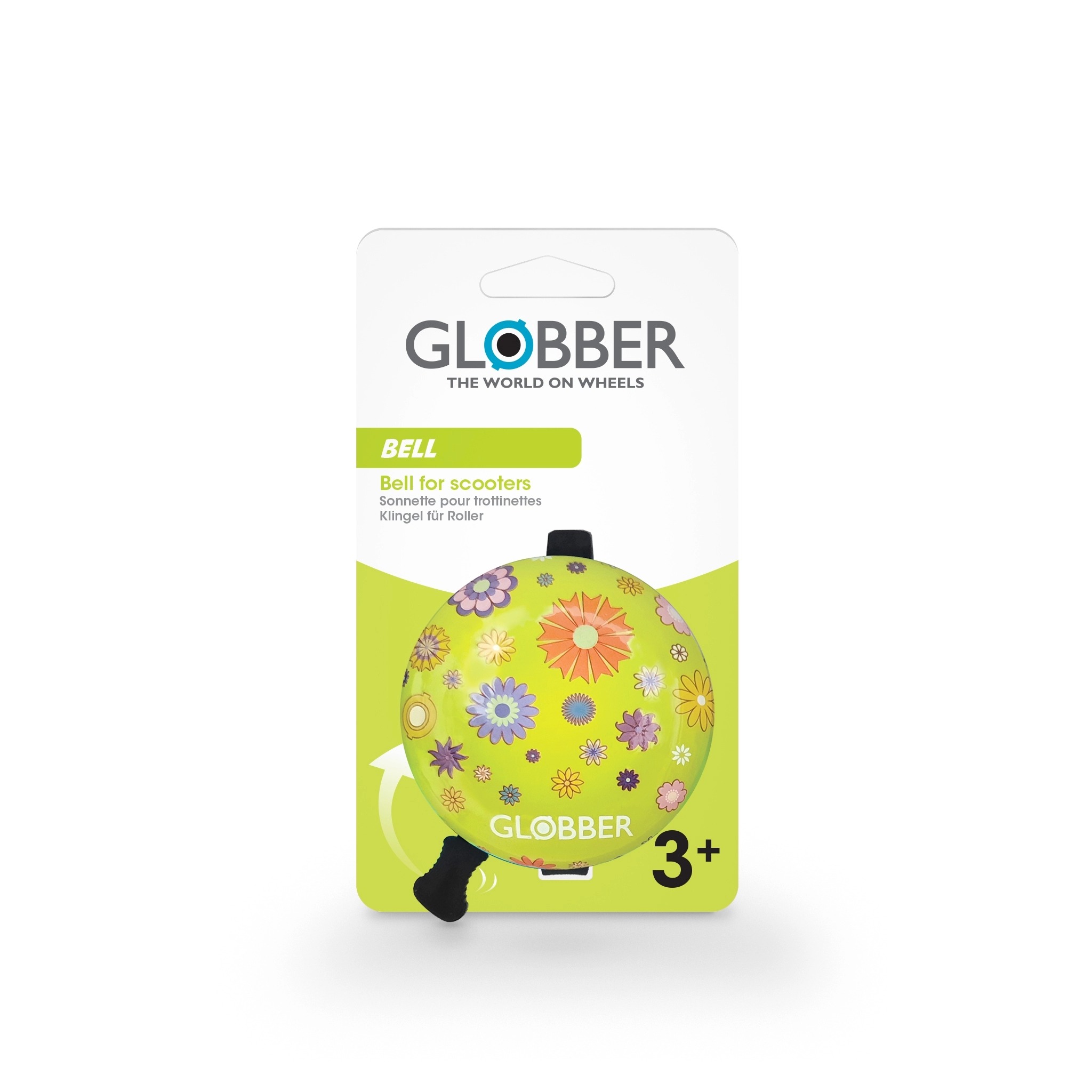 Chuông Báo Sành Điệu Cho Xe Trượt Globber - Hoa/Xanh Lá