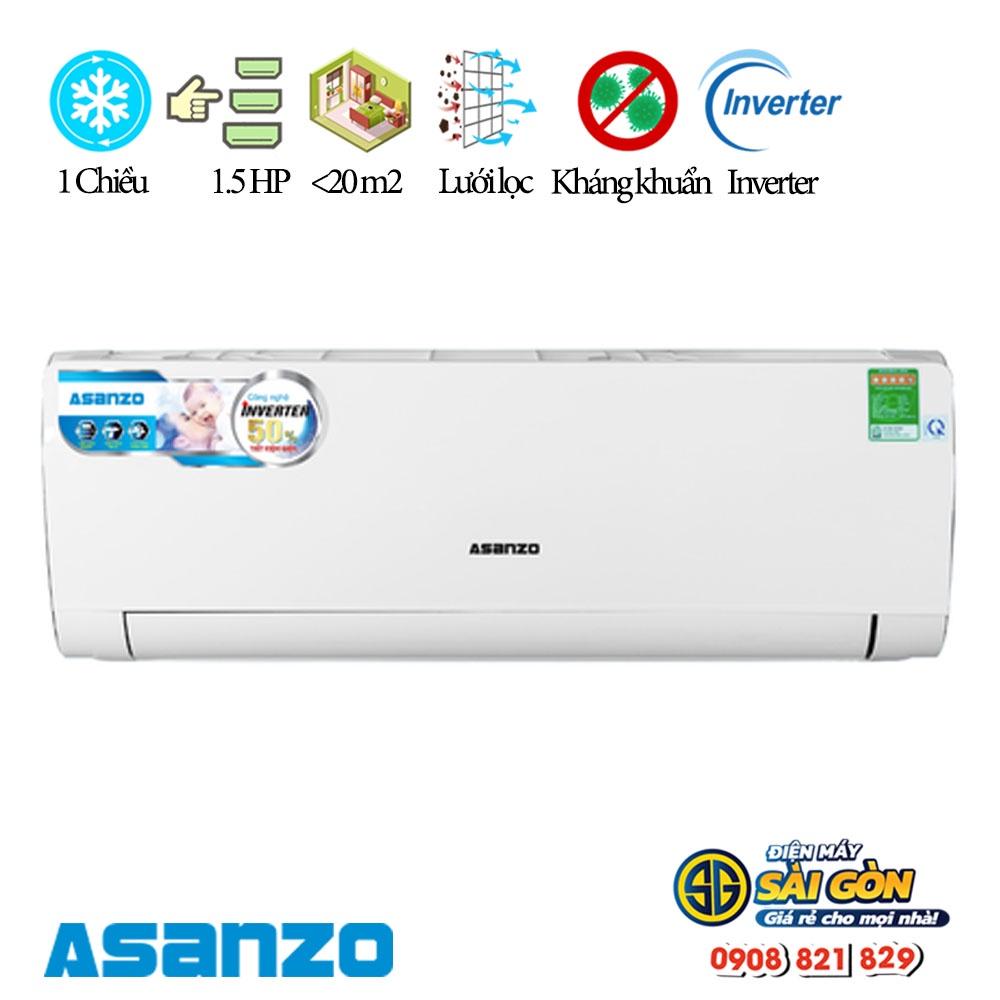 Máy Lạnh Asanzo Inverter 1.5HP K12N66- HÀNG CHÍNH HÃNG SẴN TẠI TP HCM