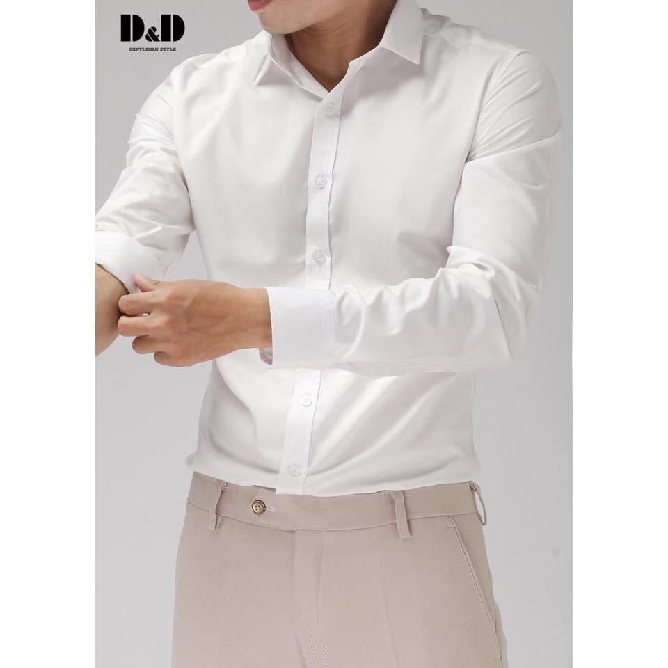 COMBO ÁO SƠ MI TRẮNG TRƠN + QUẦN TÂY XÁM NAM THỜI TRANG CAO CẤP COMBO1111
