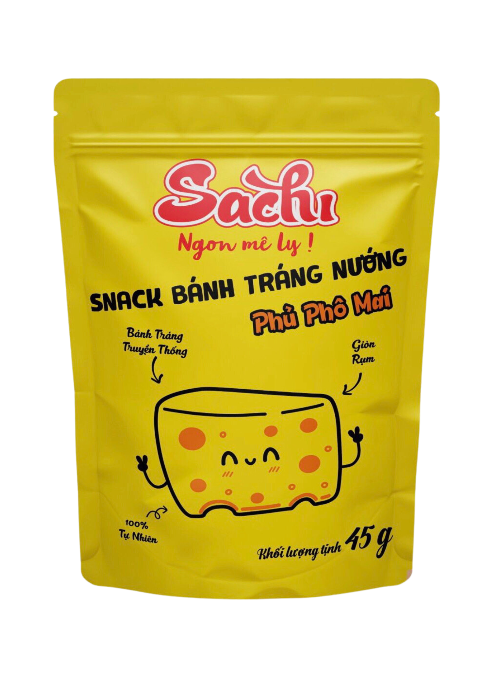 Snack Sachi bánh tráng Vị Phô Mai -  Thùng 50 gói