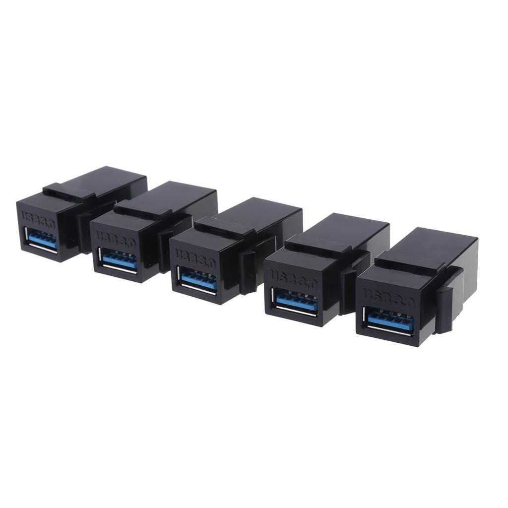 15pcs USB 3.0 A Female to Female Extension Keystone Coupler Adapter