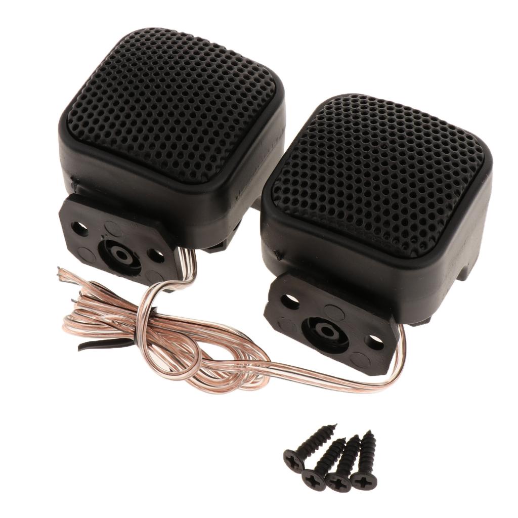 2 Pack Car Silk Square Tweeter 500W Audio Loud Speaker for Car Stereo