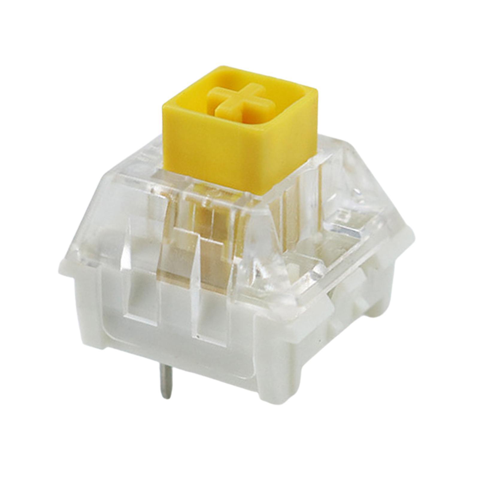 2-3pack Box Switches for Mechanical Gaming Keyboards Water Resistant yellow