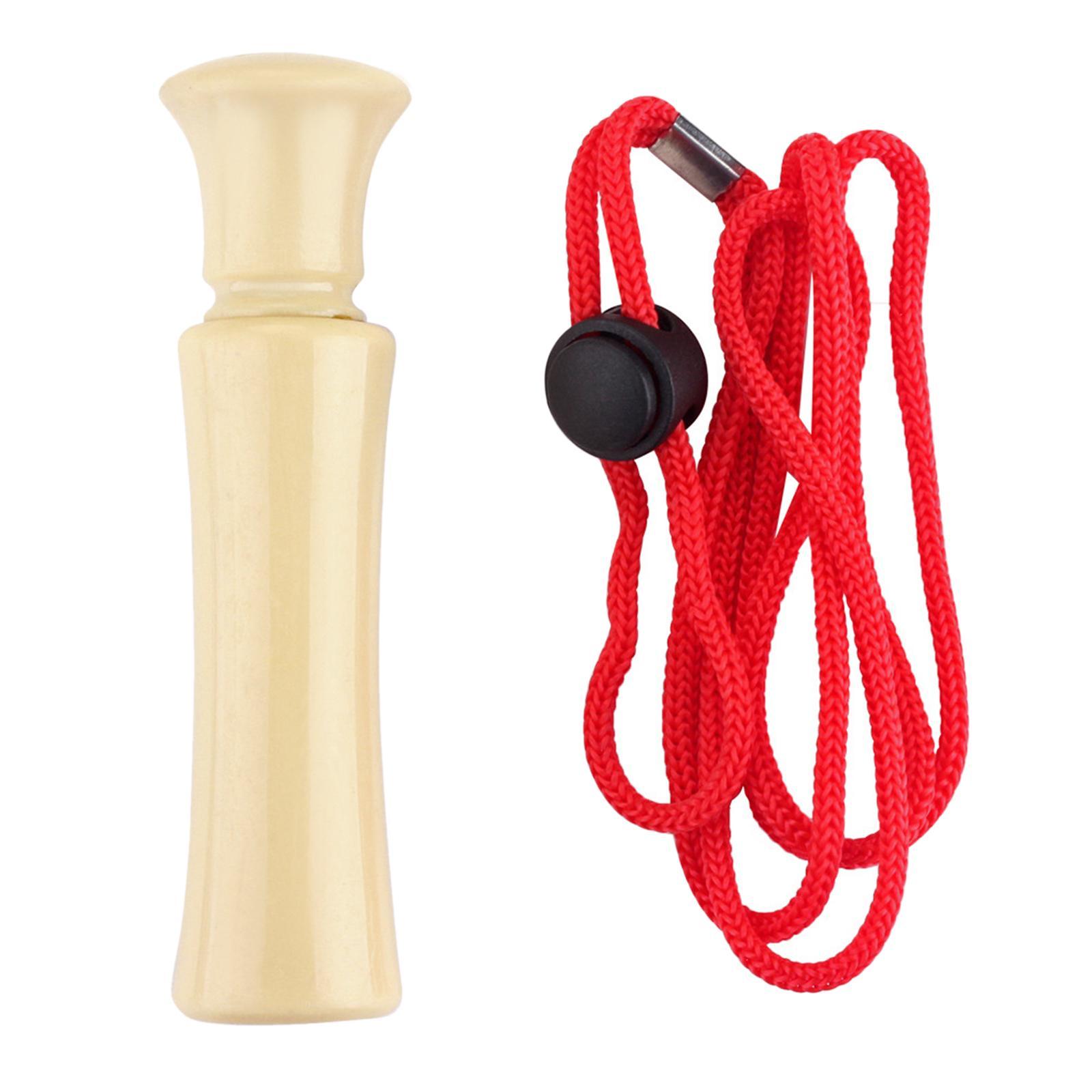 Duck Call Whistle with Rope Decoy Gear Hunting Outdoor Tool
