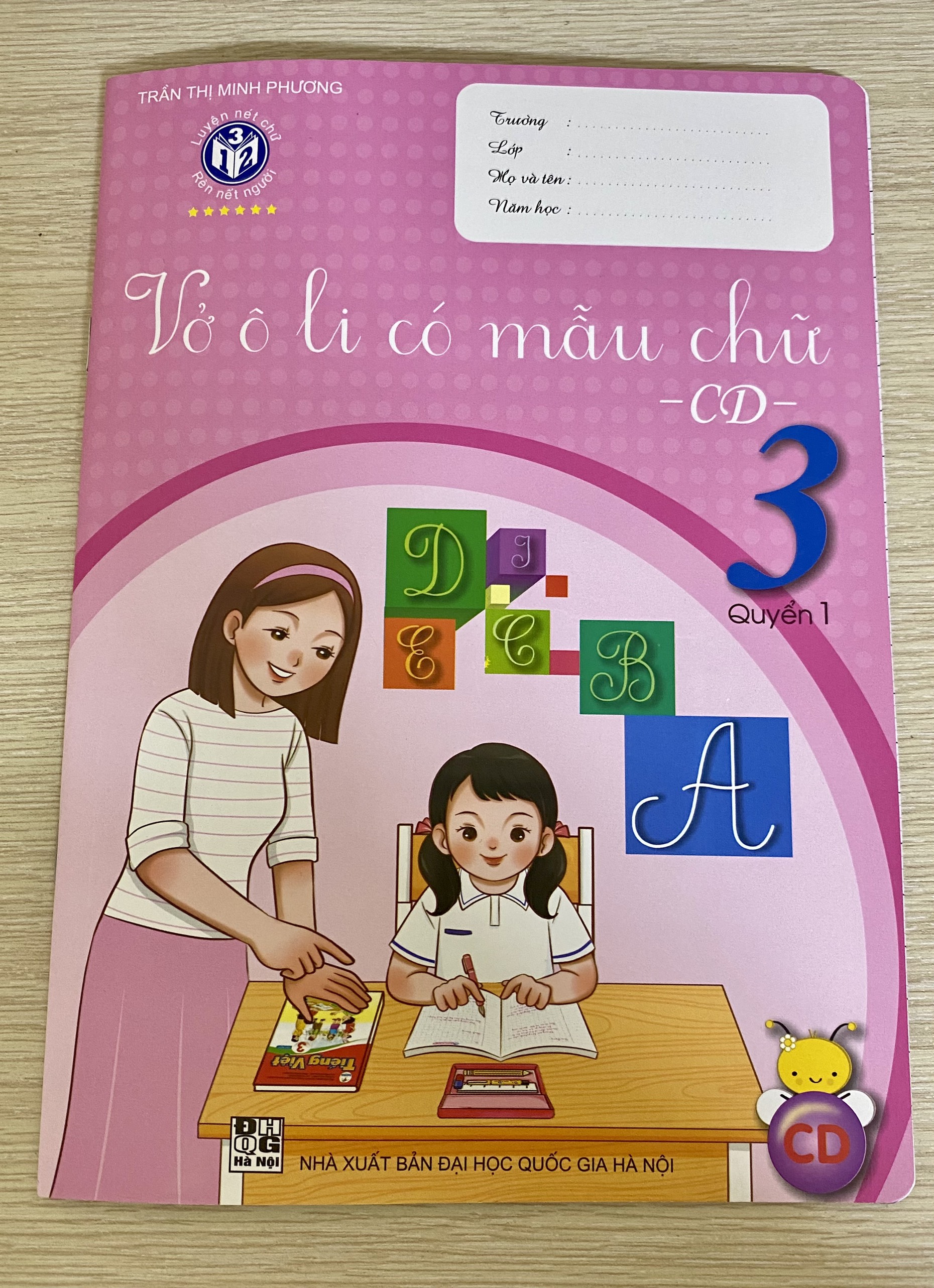 Bộ vở ô li mẫu chữ lớp 3 Cánh diều
