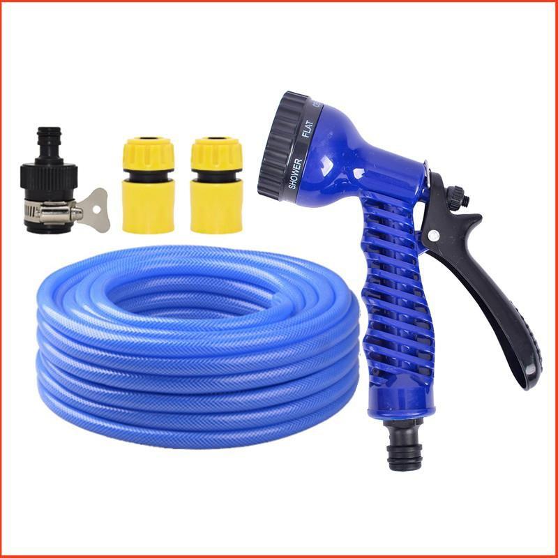 Bộ dây tăng áp 3 lần vòi xịt nước rửa xe, tưới cây loại 15m 206843