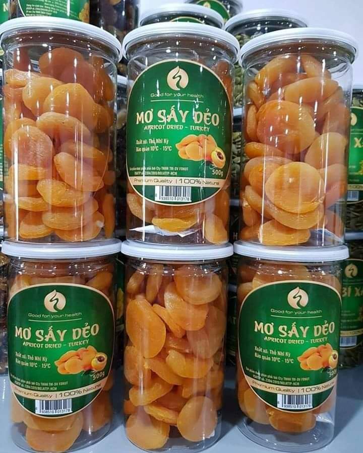 Mơ khô sấy dẻo (hũ 500gr)