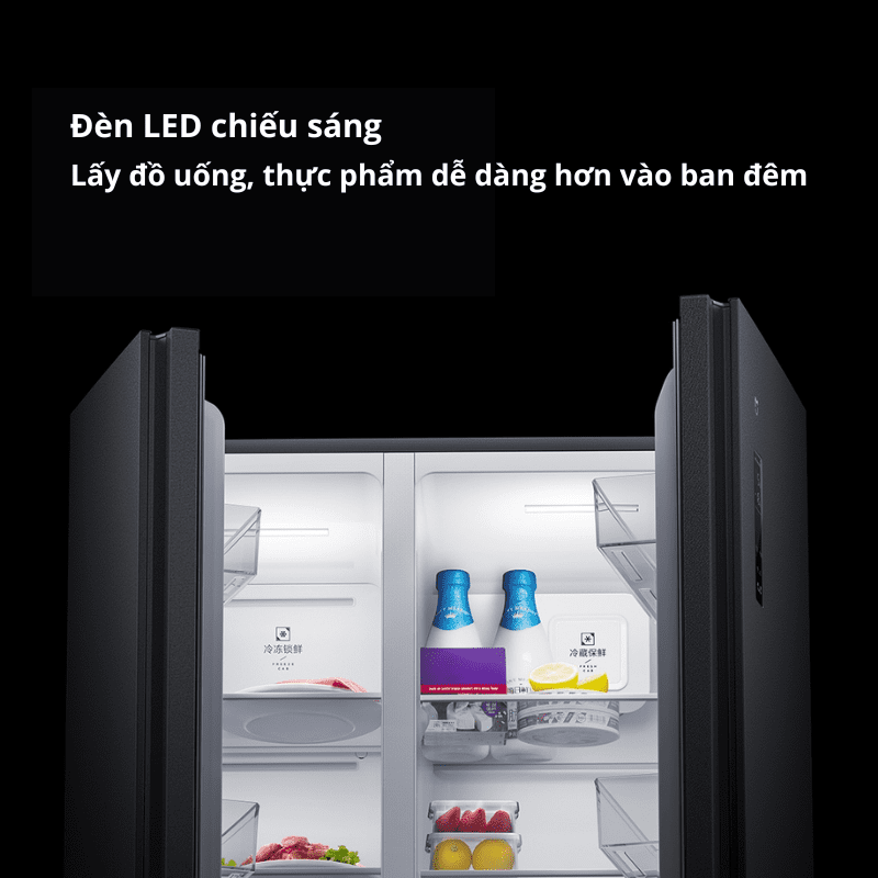 [Chỉ Giao Bên Ngoài Quá Cồng Kềnh ] Tủ Lạnh Xiaomi Mijia 536L – 20 Ngăn Chứa, Làm Lạnh Nhanh, Siêu Tiết Kiệm Điện 0,96kWh/24h, Kết Nối App Mihome - Hàng Nhập Khẩu