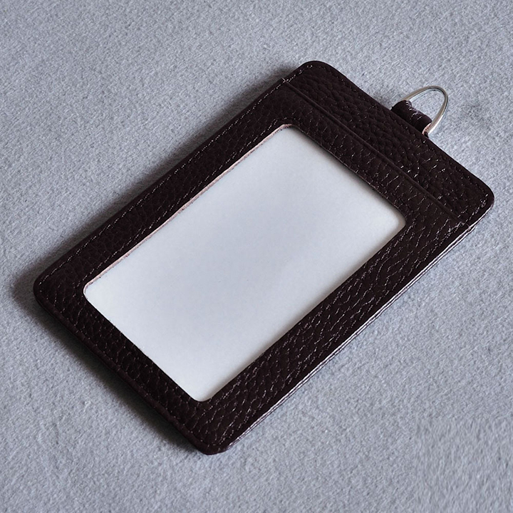 Ví đeo đựng thẻ công ty, ATM, CMT da bò thật 2 ngăn