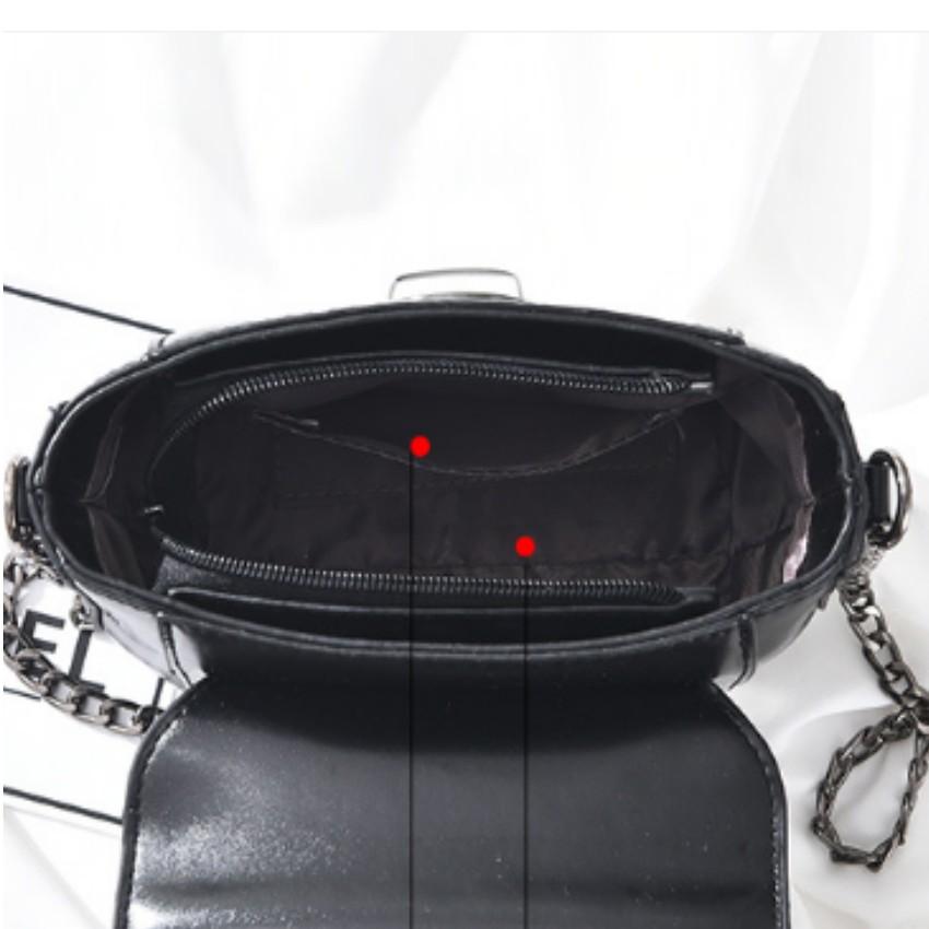 Túi đeo chéo nữ phong cách cá tính Đồ Da Thành Long TLG 208088 4(xám)
