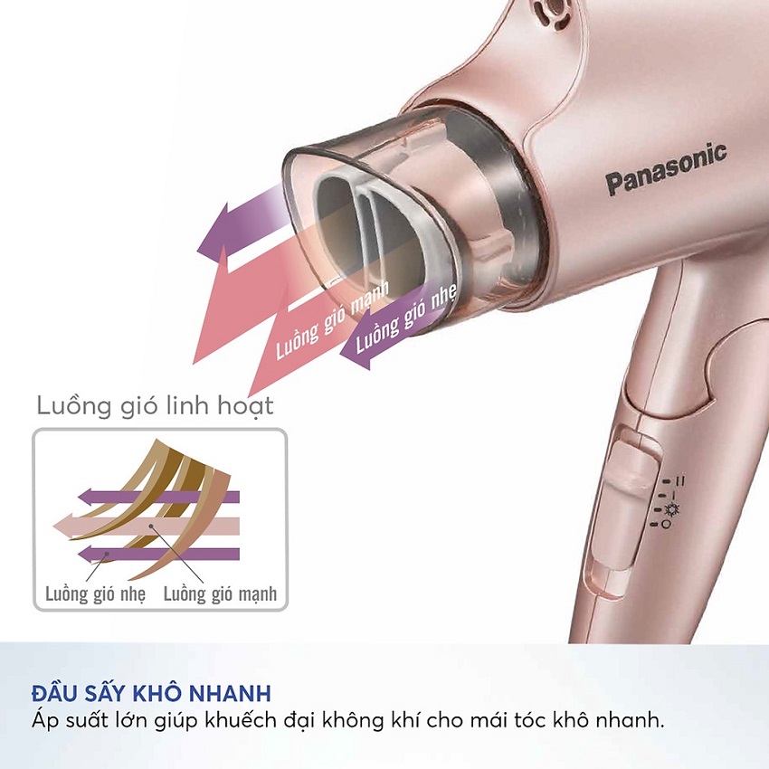 Máy Sấy Tóc Dưỡng Ẩm Nanoe Panasonic EH-NA27PN645 - Hàng Chính Hãng
