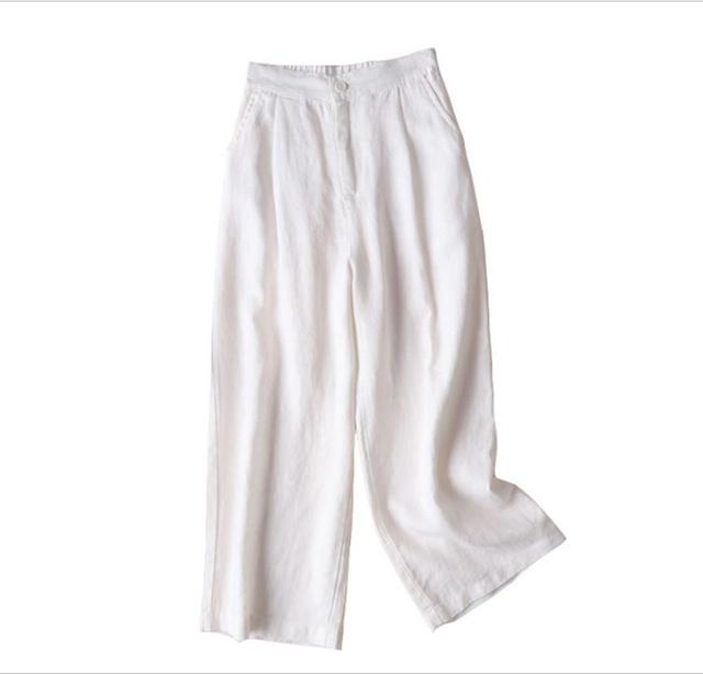 Quần culottes lửng khóa thật lưng chun ( mã 606)