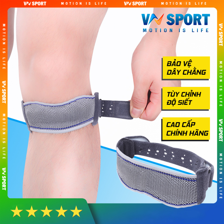 Đai Bảo Vệ Dây Chằng Gối VN029 | Đai Đơn Bảo Vệ Dây Chằng Gối VNSPORT (1 Chiếc)