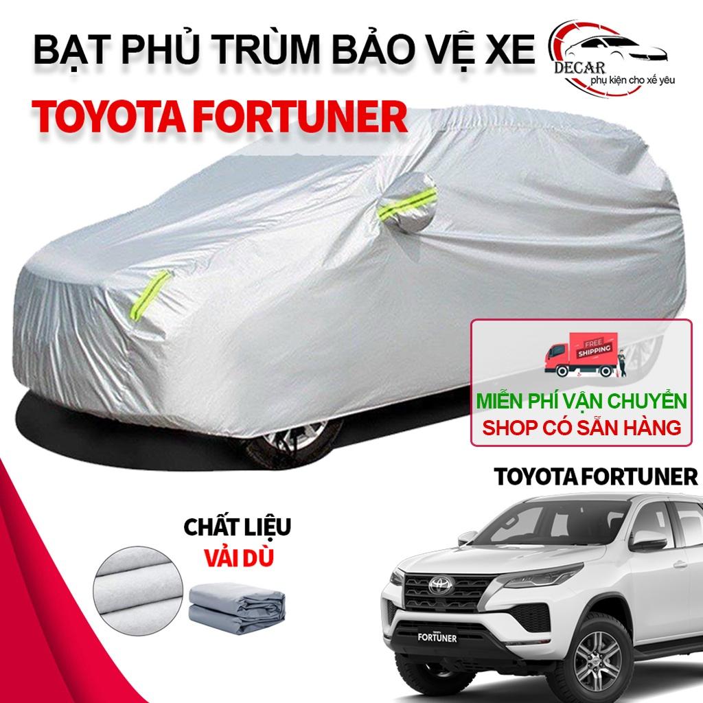 Bạt phủ xe ô tô 7 chỗ cỡ to Toyota Fortuner , áo chùm phủ kín bảo vệ xe ô tô chất liệu vải dù oxford cao cấp