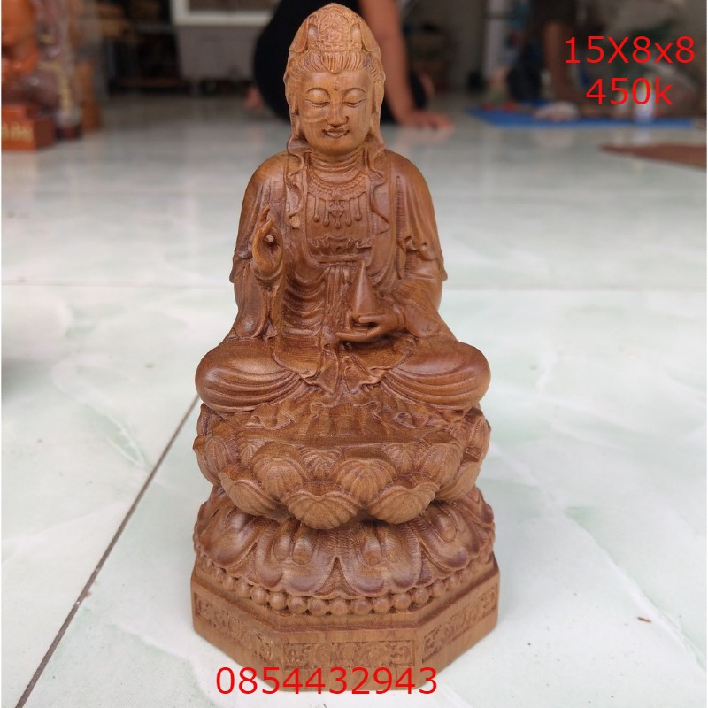 Tượng phật Quan Âm cao 15 - 20 -30 cm