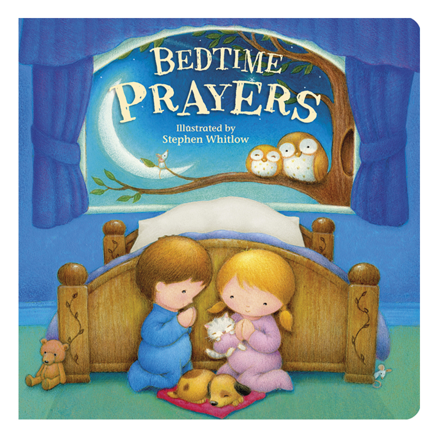 Sách Bedtime Prayers - Những Lời Cầu Nguyện Trước Khi Cho Bé Chìm Vào Giấc Ngủ - Á Châu Books, Bìa Cứng, In Màu
