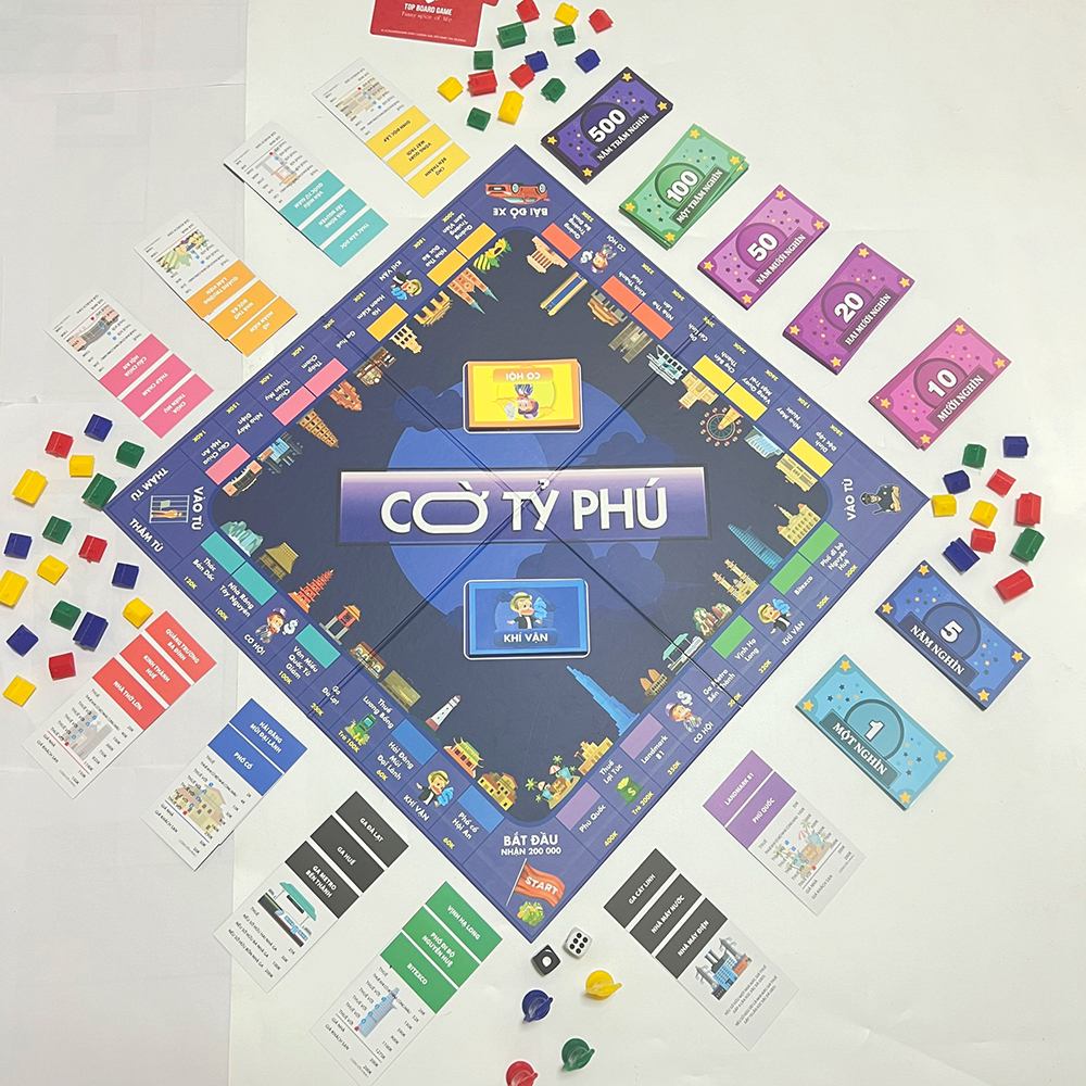 Bộ Bài Monopoly Việt Hóa bản xịn xò