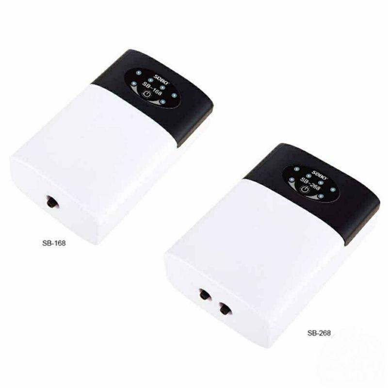 Máy sủi Oxy Tích Điện 1 Vòi Sobo SB-168 Cho Hồ Cá Tặng kèm 1M dây và 1 quả sủi