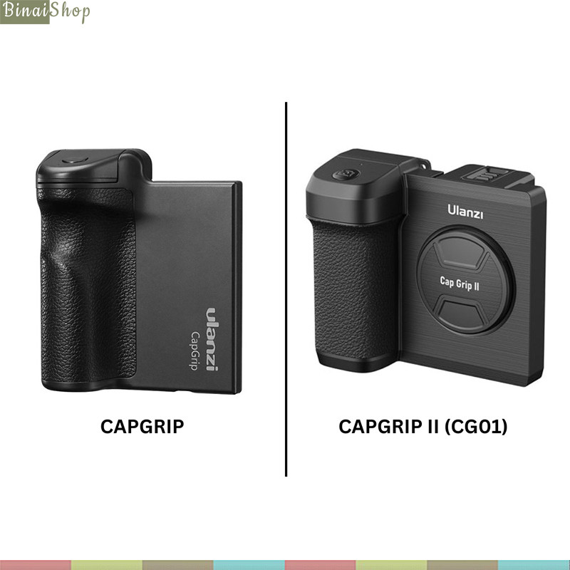 Ulanzi CapGrip - Kẹp Điện Thoại Cầm Tay Kết Hợp Điều Khiển Bluetooth Chụp Hình, Quay Phim - Hàng chính hãng