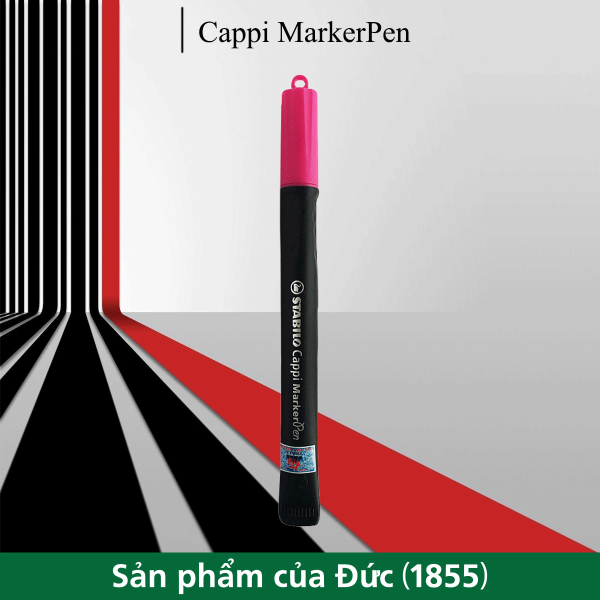 Bút Lông Dầu Stabilo Cappi MarkerPen MK169-PK - Màu Hồng