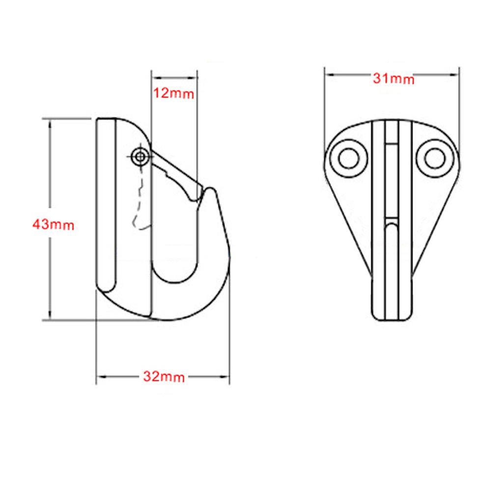 2 Miếng Marine Marine Inox Hook