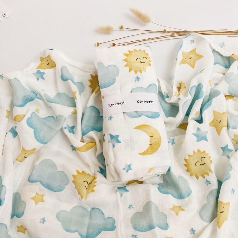 Ngôi Sao 47Inch Bé Đầm Bé Muslin Chăn Chất Lượng Tốt Hơn Aden Anais Trẻ Em Tắm Cotton/Tre Trẻ Sơ Sinh bọc