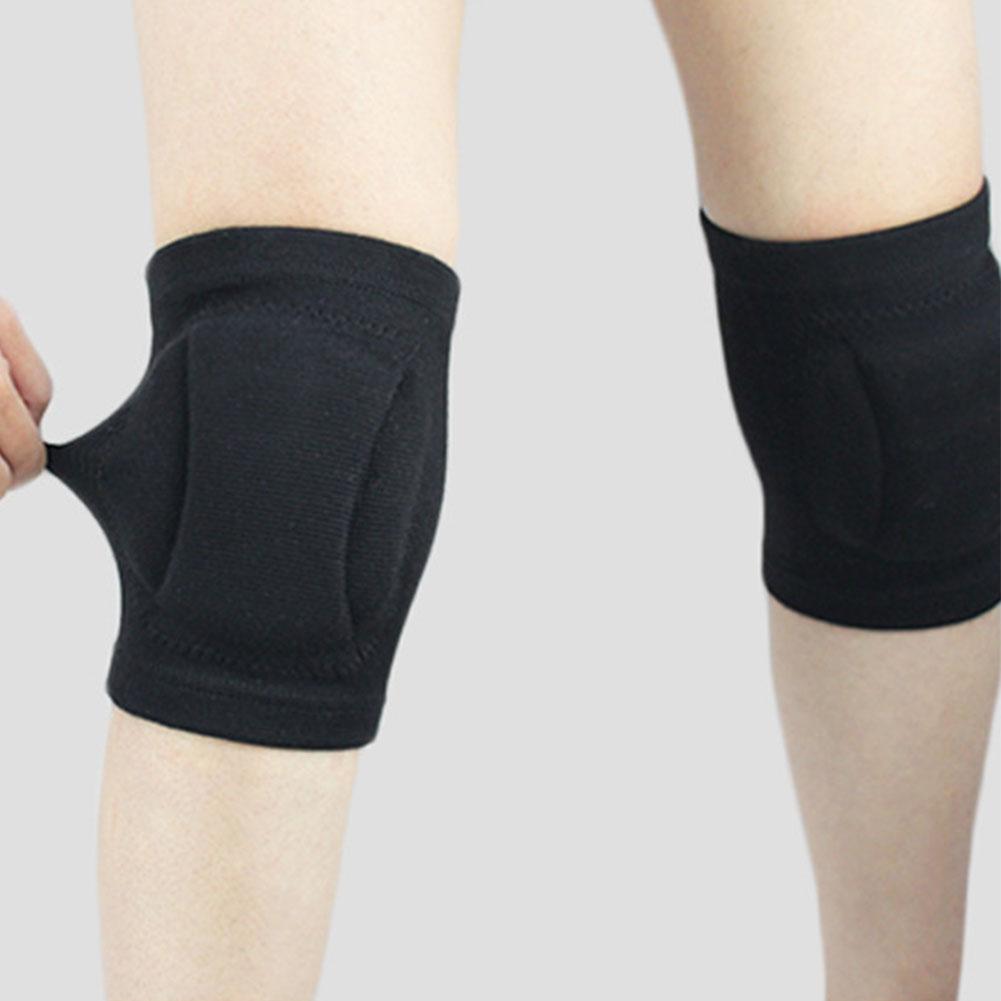 1 Miếng Lót Thoáng Khí Ép Ngoài Trời Chống Thấm Mồ Hôi Bảo Vệ Đầu Gối Bóng Chuyền Silicone Dệt Kim Đa Năng Chống Trượt Dây Size: M