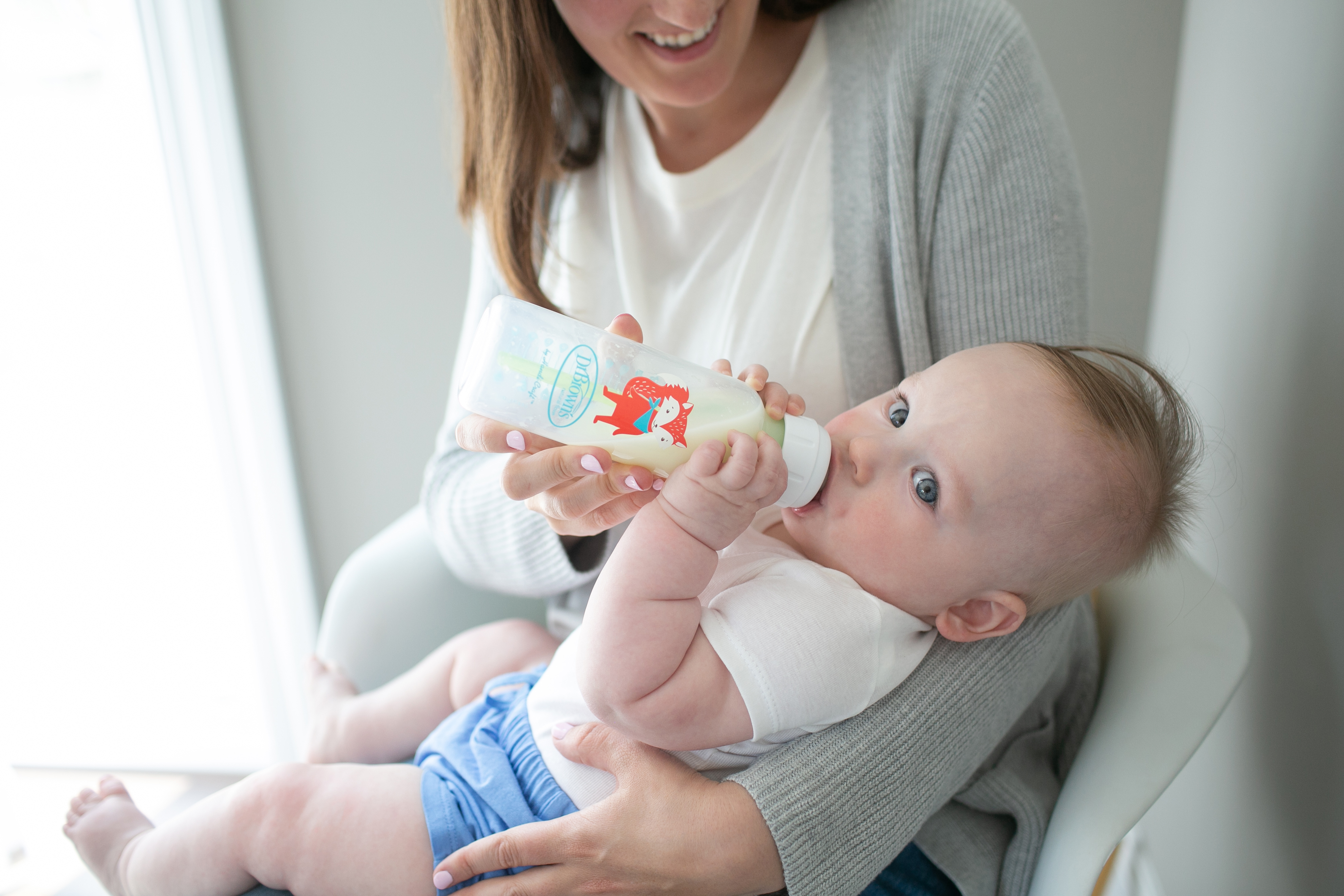 [ SB82034/40/41/42 ] Bộ 2 bình sữa Dr.Brown's nhiều họa tiết dễ thương, nhựa PP, 250ml, phiên bản Options Plus