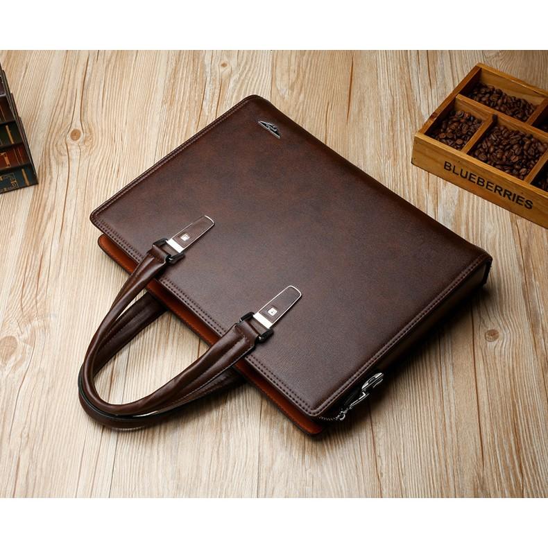 Túi xách laptop công sở hiệu Gorchis sang trọng khóa số bảo mật 38x28x7cm magic
