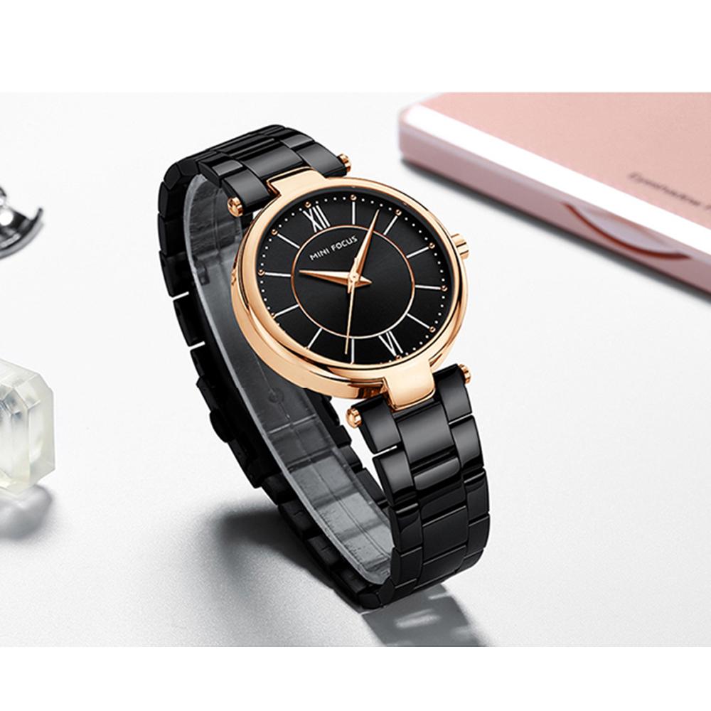 Đồng hồ đeo tay thời trang nữ MINI FOCUS dây đeo bằng thép không gỉ, chống nước 3ATM