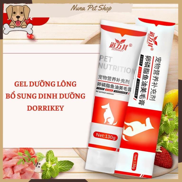 Gel dinh dưỡng Dorrikey cho chó dưỡng lông mềm mượt, tăng cường miễn dịch
