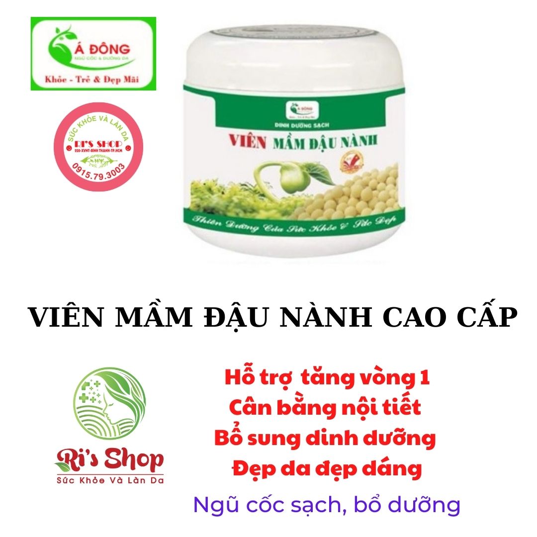 VIÊN MẦM ĐẬU NÀNH CAO CẤP Á ĐÔNG 250GRAM (MẪU MỚI)