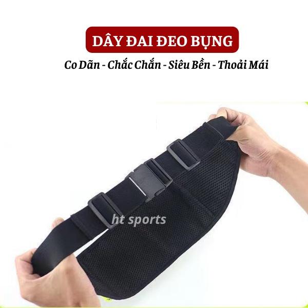 Túi Đeo Bụng Chạy Bộ HT Sports Chống Nước, Túi Đeo Hông Đựng Điện Thoại Có Ngăn Để Chai Nước Tập Thể Dục