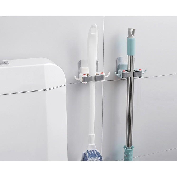 MÓC DÍNH TƯỜNG KẸP CÂY LAU NHÀ CHỔI LAU NHÀ MÓC DAN TƯỜNG