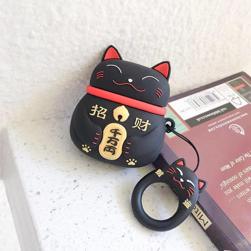 Bao Case Cho Airpods 1/ 2 Mèo Lucky