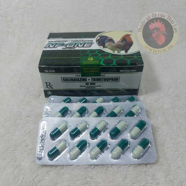 Thuốc gà đá - NF - ONE - phân xanh , phân trắng - gà đá - COMBO 1 VĨ / 10 VIÊN
