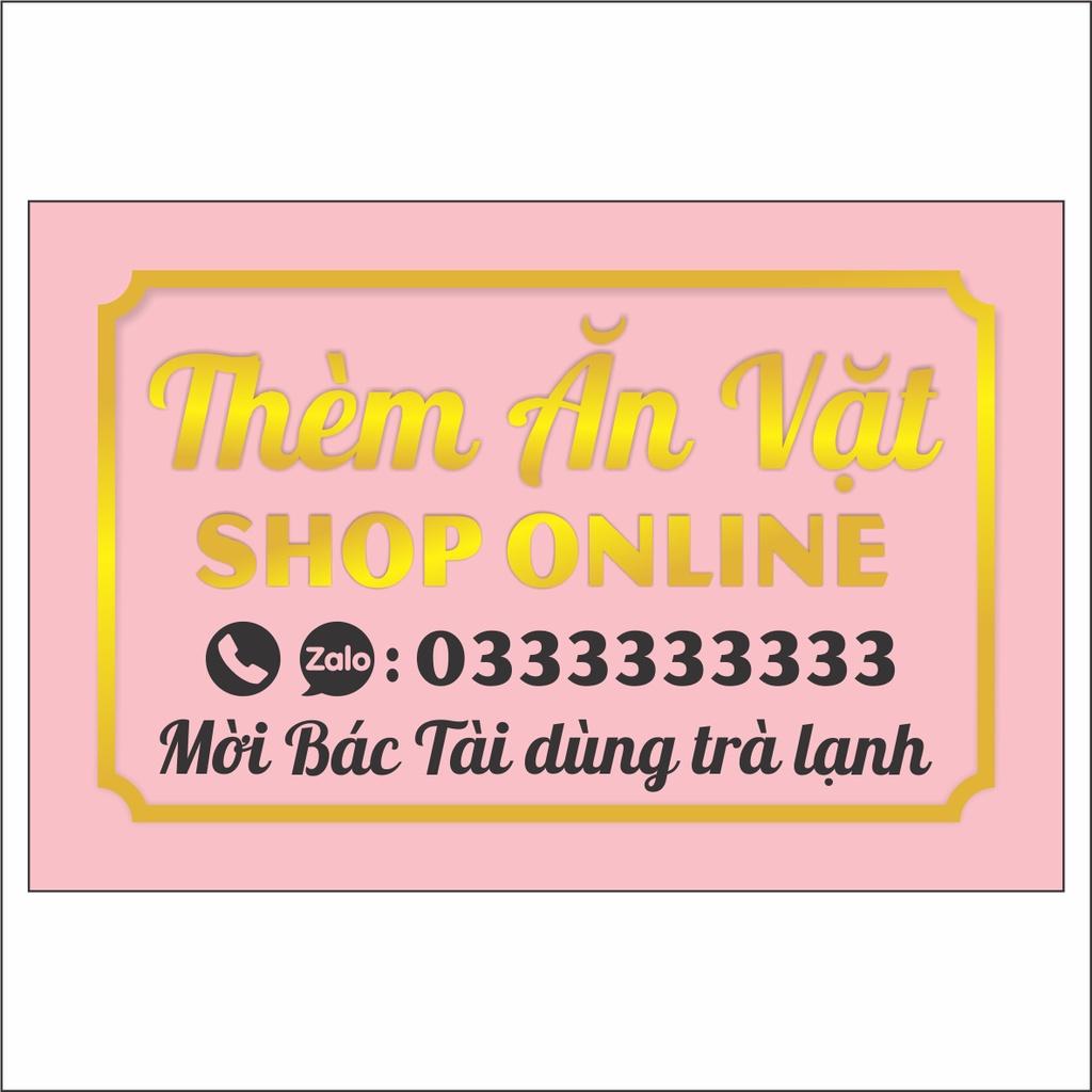 Bảng tên Shop làm bằng Alu, mica_Free Thiết Kế mẫu