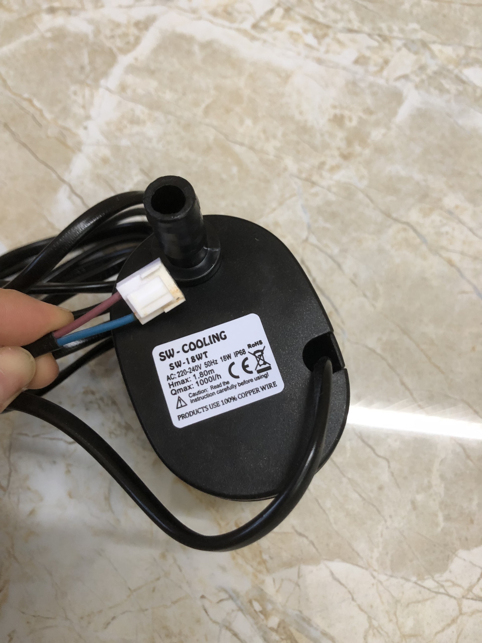 Máy Bơm Chìm Hồ Cá Thác Nước Hòn Non Bộ Tiều Cảnh 220V 18W