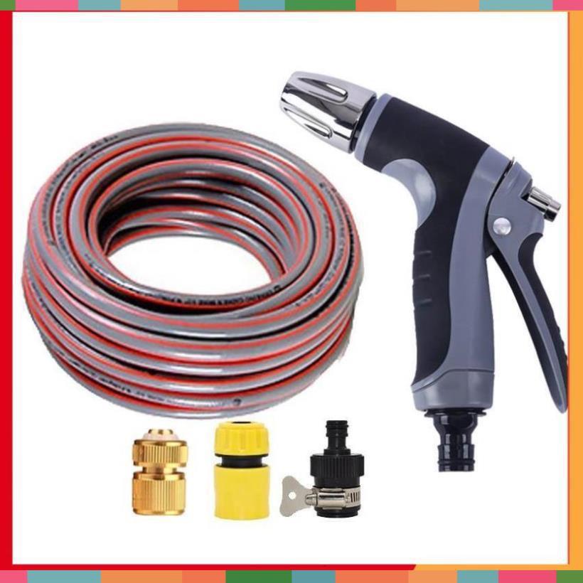 Bộ dây và vòi xịt rửa xe tưới cây tăng áp 20M 206817