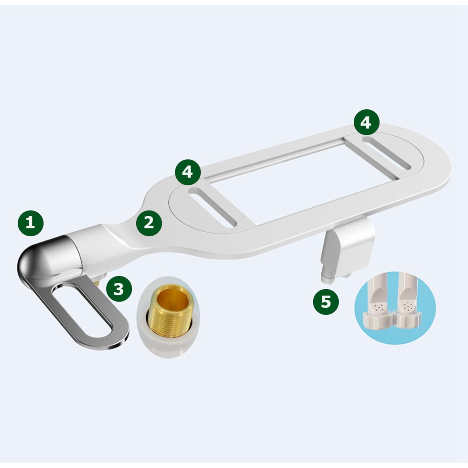 Bidet Toilet Seat Attachment Easy to Use for Bathroom