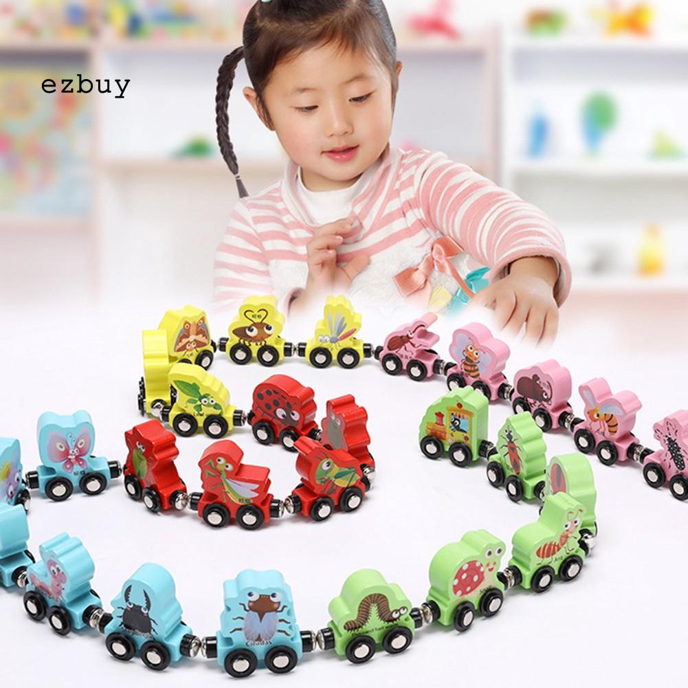 Set 27 Đồ Chơi Xe Lửa Từ Tính Nhiều Màu Sắc Cho Bé