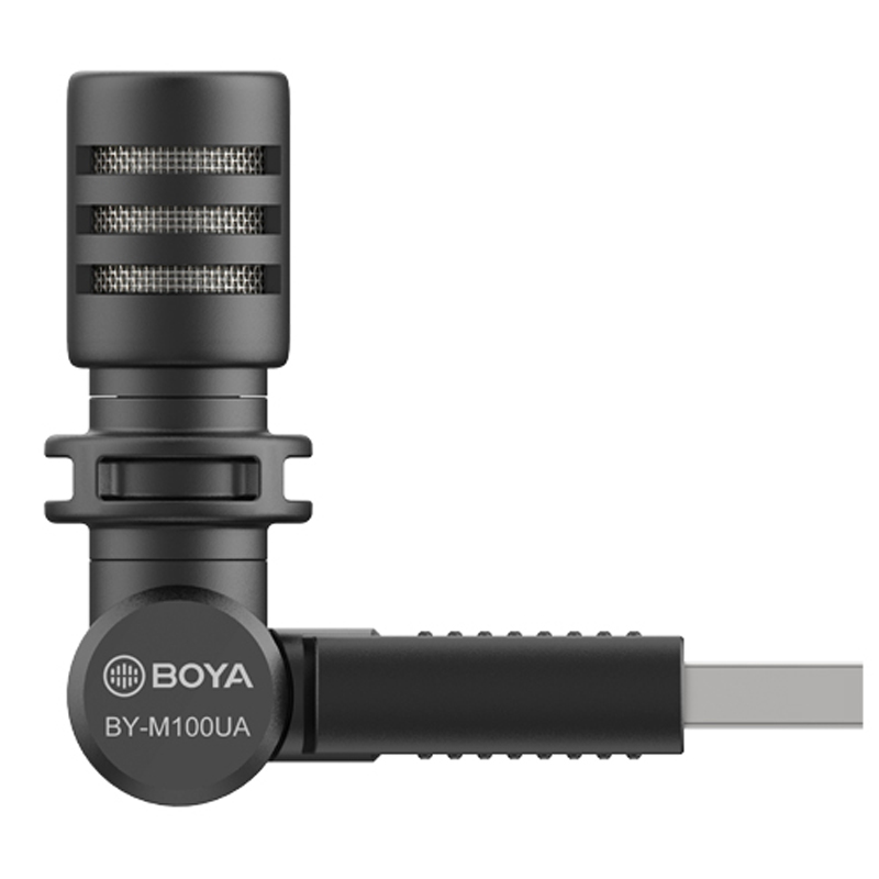 Micro condenser nhỏ gọn thu âm đa hướng cho máy tính để dạy học trực tuyến Boya BY-M100UA - Hàng chính hãng
